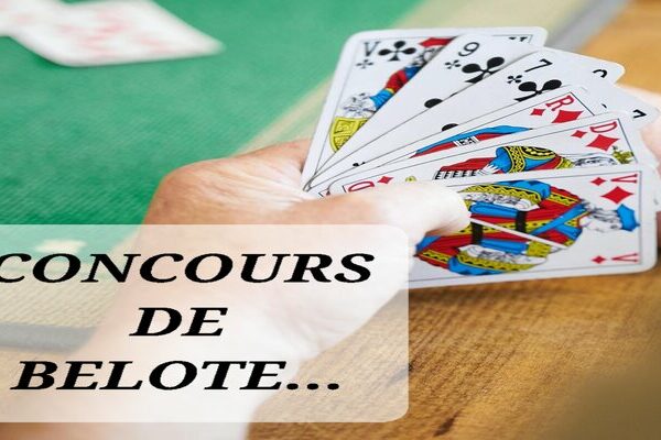 Annonce concours de belote à Pacé…